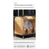 Tragbare Katzentransportbox Stilvoller Haustier-Rollkoffer Große Kapazität Geflochtene Haustier-Reise-Atmungsaktive Trolley-Box für Katzen & Kleine Hunde
