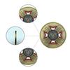 US Veterans Badge Copper Coin, US Army's Five Major Service Gold Coins Commemorative Badge Collectibles, Challenge Coins
