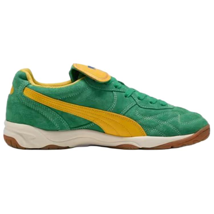 Puma King Indoor Royalty Archive Green Yellow Sizzle Men Sneakers 401684-02