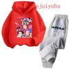 Unisex Sets Children Hoodies Kpop Demon Hunters Kawaii Pullover Sweatshirt Anime Trucksuit Cartoon Clothes