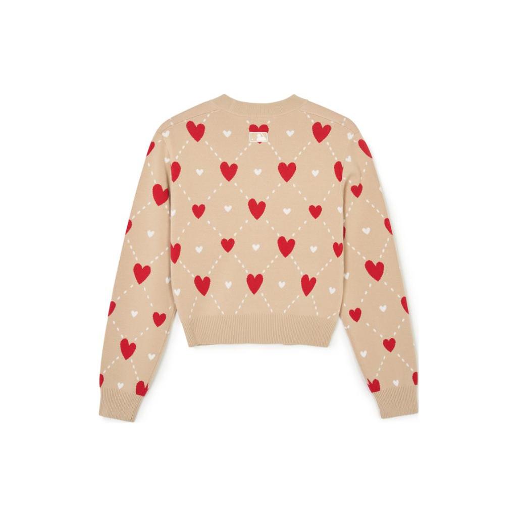 New MLB SS24 Boston Red Sox Knitwear Women's Apricot 3FKCH0141-43BGL