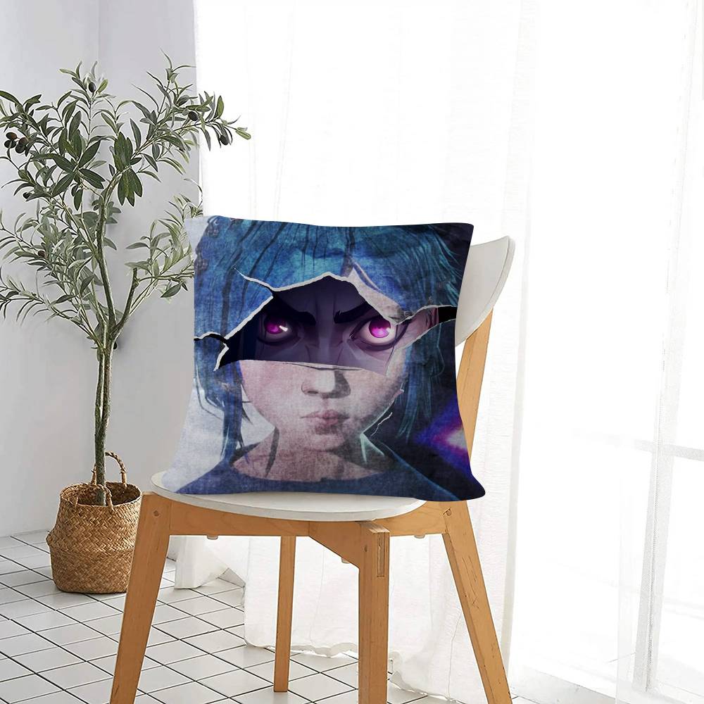 Personalized Picture Text Home Decorative Pillows Household Gifts 45X45Cm Game Jinx Cool Girl