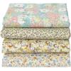Classics Pastoral Floral Poplin Cotton Fabric DIY Children's Wear Cloth Make Bedding Quilt Decoration Home Sewing Cloth