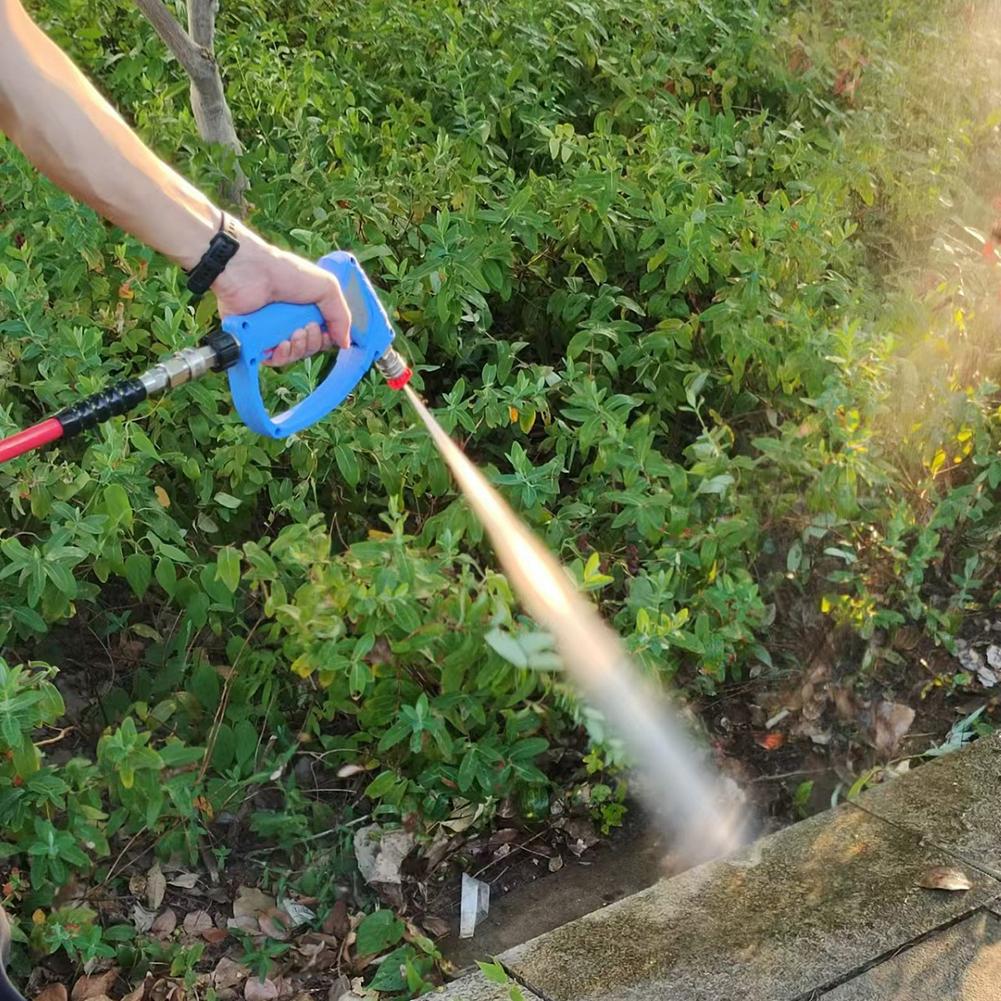 Ergonomic Grip Pressure Washer Handle Reinforced Plastic Ergonomic Pressure Washer Grip Swivel Design For High Pressure Cleaning blue M22-14