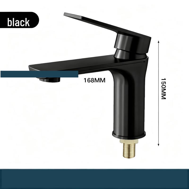 Black Single Cold Water Basin Faucet