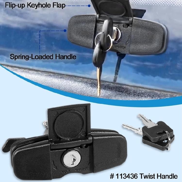 Drehgriff-Set Ersatz T-Griff mit LKW-Kappen Drehverschlüssen für 100XQ 100XL 100XR TSC700 Drehgriff 113436 83514