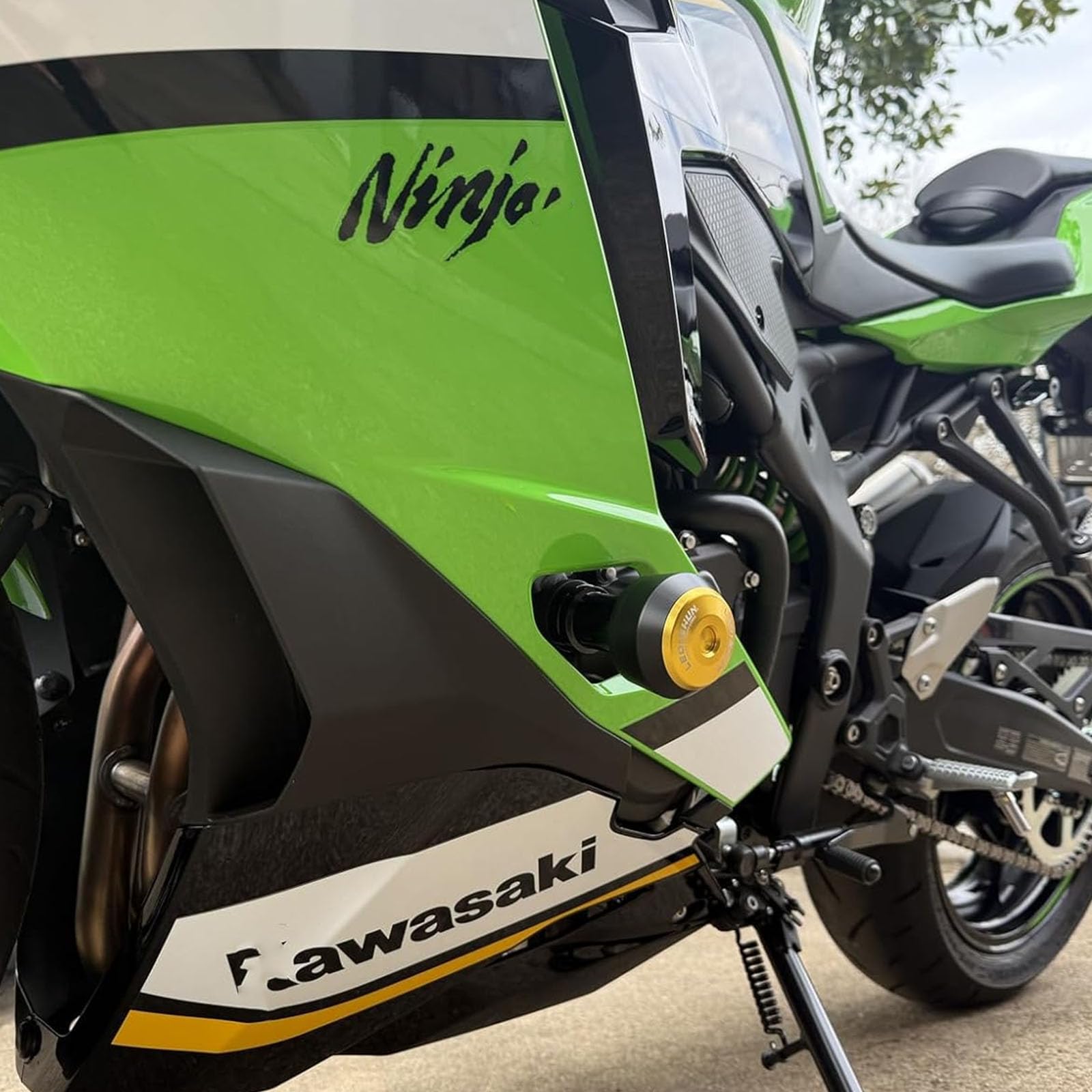 LEDISHUN Слайдеры рамы мотоцикла для Kawasaki Слайдеры/Двигателя ZX-25R/SE, ZX-4R/SE, ZX-4RR (Все годы) (Золото) золотой
