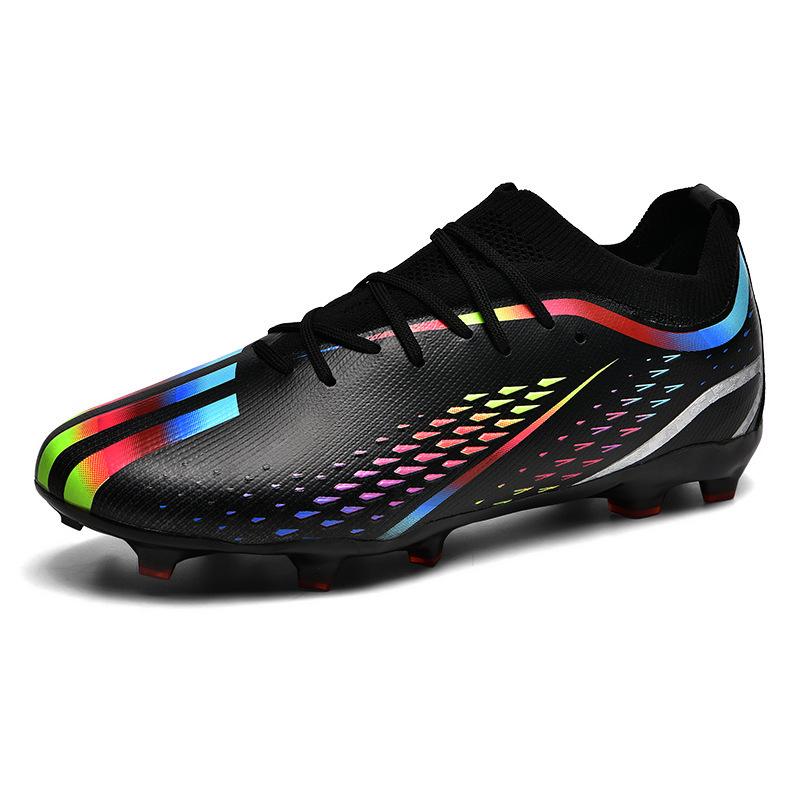 Kids' High-Top Football Shoes with Knit Socks for Turf and AG Fields