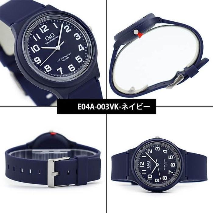 Citizen Q&Q Solar Watch E04A-003VK with Daruma Navy