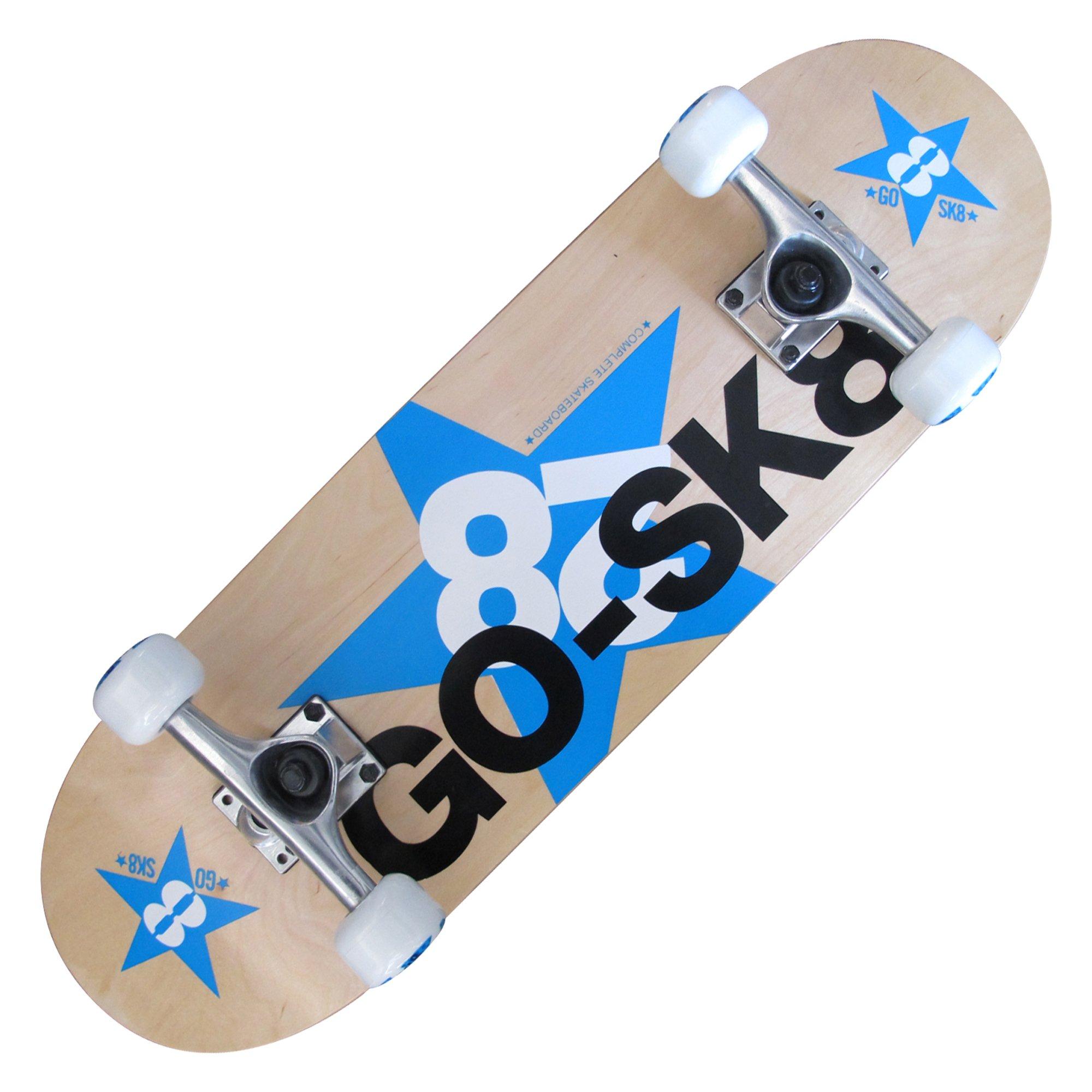 

GOSK8 Скейтборд 28 дюймов Синий 28L синий