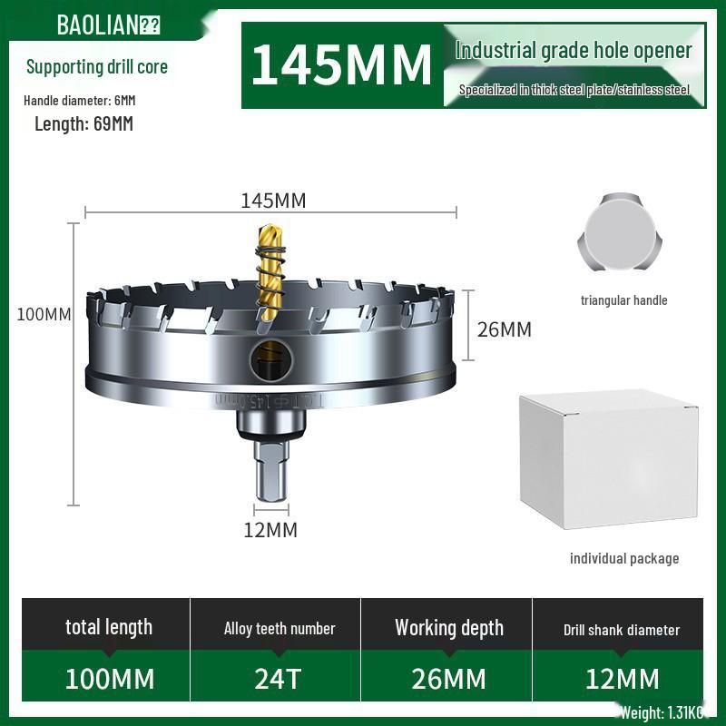 Metal için Çok Fonksiyonlu Süper Sert Paslanmaz Çelik Delik Zımbalama Matkap Ucu