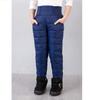 Winter Children's Down Cotton Pants with Thick Velvet for Boys and Girls, Warm Pants for Both Inside and Outside Wear