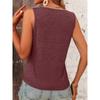 DAFIFY Women's Fashion Summer Casual Sleeveless U-Neck T-shirts and Tops