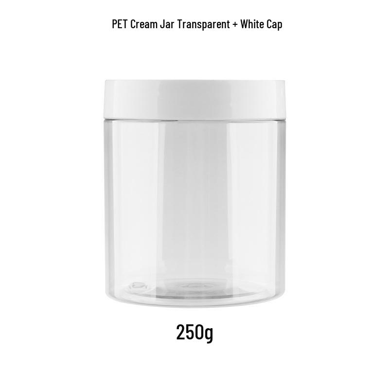 PET Transparent Wide-Mouth Cream Jar for Masks