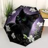 1pc Black Cat Automatic Open/Close Umbrella, Ideal Fan Gift for Birthday, Christmas, Outdoor Essentials, Trendy Fashion Yy250828011