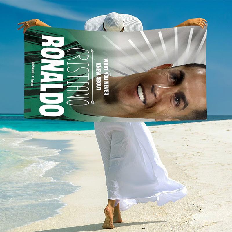 Former FC Barcelona player Cristiano Ronaldo plays for Al-Nassr FC soft beach towel, outdoor camping vacation swimming beach towel H22