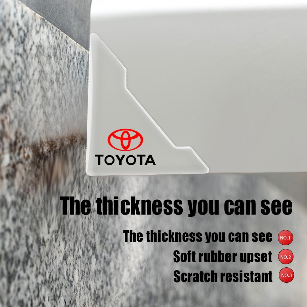 Car Door Angle Corner Cover Bumper Crash Scratch Protector Sticker for Toyota Fortuner Chr Verso Prius Hiace Yaris Trd Corolla