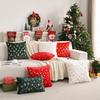 Christmas Pillow Shu Cotton Embroidered Pillow Case Living Room Sofa Snowflake Cushion Pillow Case