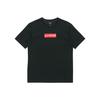 Front Box Logo Solid Short Sleeve Tee Unisex Tops Standard-Black AHSQ326-2