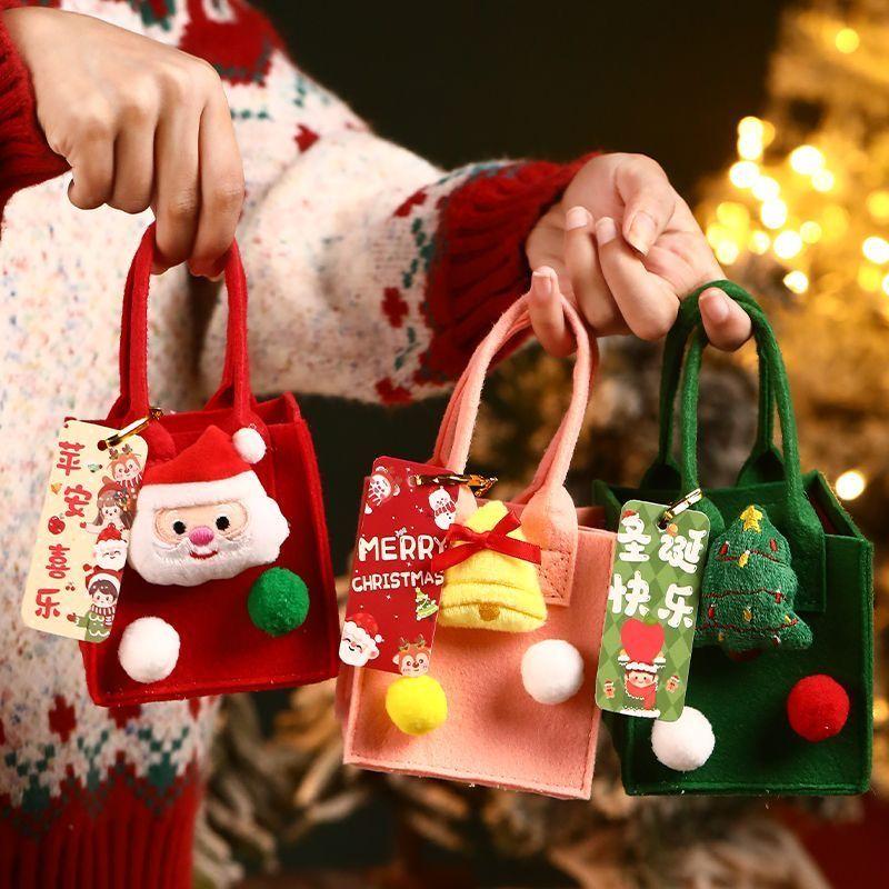 Christmas Apple Christmas Eve Gift Bag Sugar Gift Box Packaging Handbag Creative Gift Small Gift Bag