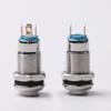 1pc 10MM 2pin Panel Hole Metal Button Switch Latching Power Push Button High Head Self Locking/ Reset Soldering IP67 1NO