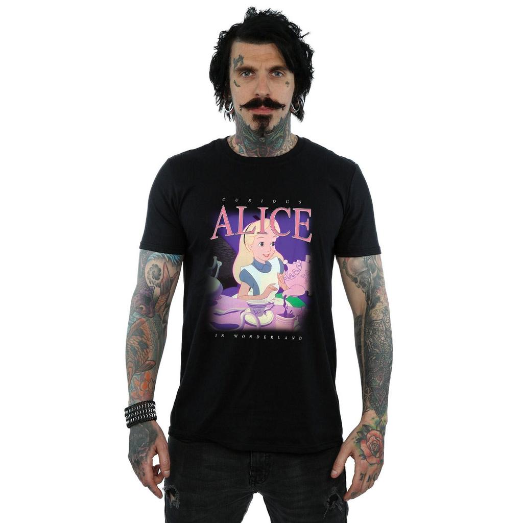 Disney Mens Alice in Wonderland Montage T-Shirt