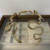 Tooxika Fashion Personality Irregular Twisted Snake Open Collar Unique Temperament Spring Necklace For Women