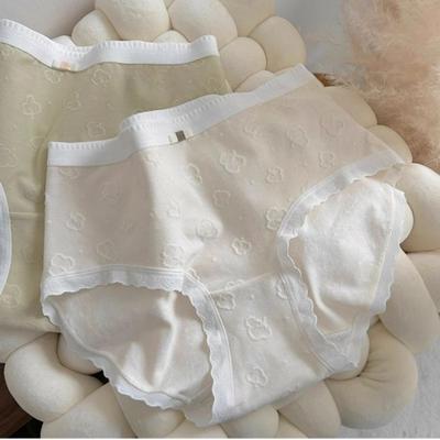 Baumwolle der Klasse A für Babys, Mädchenunterwäsche aus reiner Baumwolle, antibakterielle Damen-Dreiecksslips mit mittlerer Taille