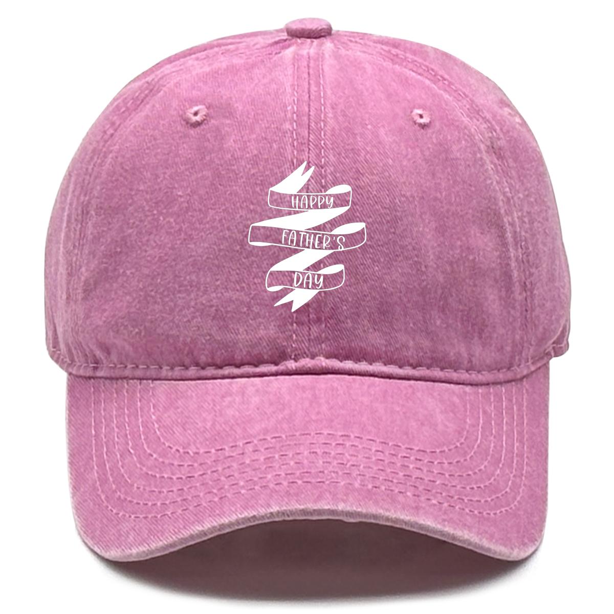 

HAPPY FATHER S DAY Print Adjustable Baseball Hat, Father s Day Mesh Hat Inelastic Leisure Non-Stretch Fabric Lightweight Snapback Sun Hat as the picture рожевий