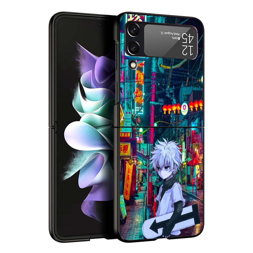 HunterX Killua Phone Case For Samsung Galaxy Z Flip7 Flip6 5G Flip5 Flip4 Flip3 ZFlip 7 6 3 4 5 Shockproof Back Cover Galaxy Z F