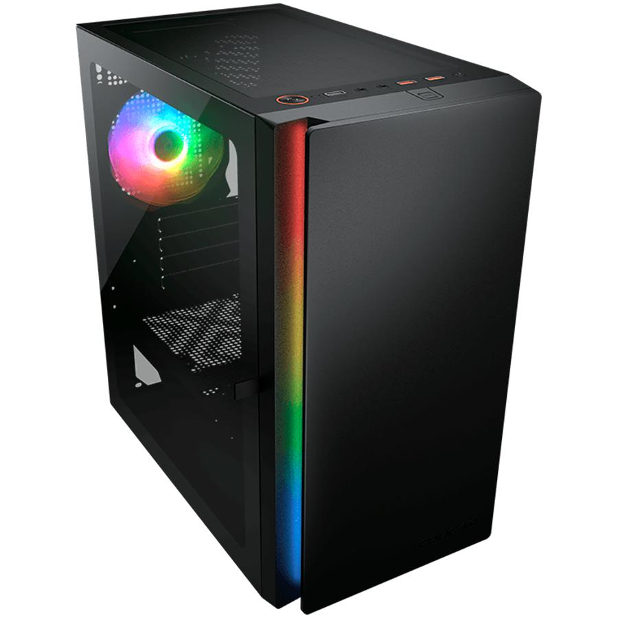 COUGAR Purity RGB Case, Mini Tower, 1 X ARGB, Black