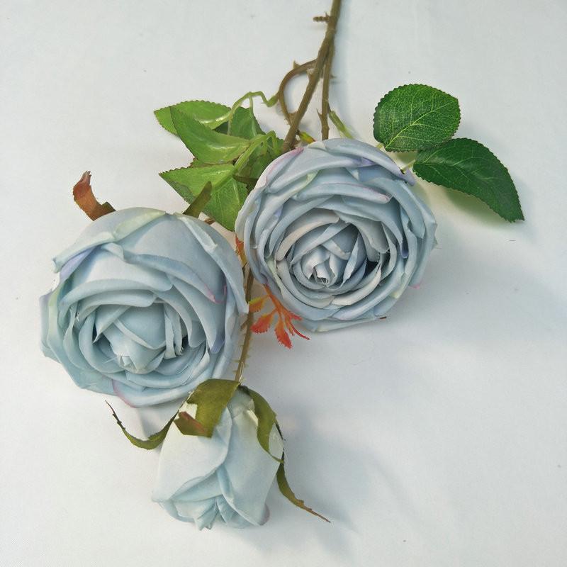 Silk Rose Realistic Floral Arrangement For Wedding And Home Gift Decoration