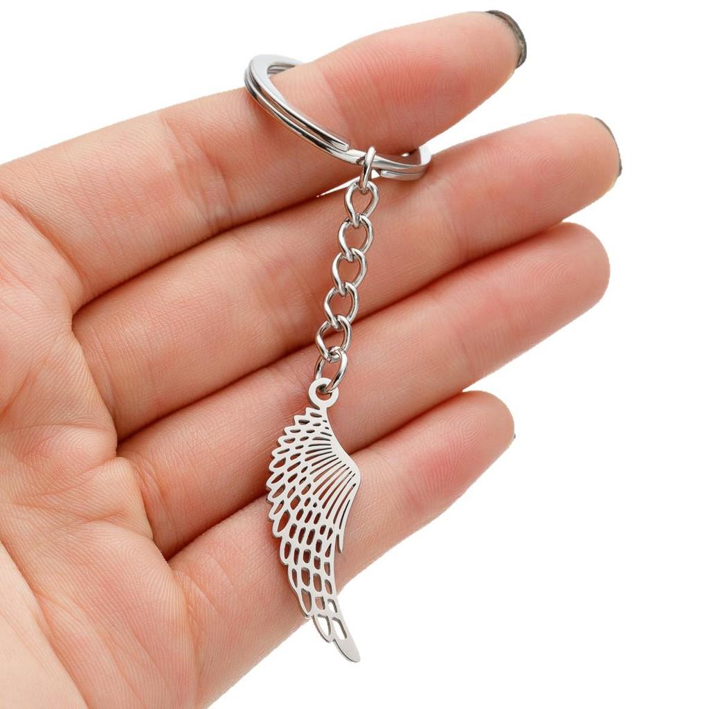 Angel Wings Feather Keychain Pendant - Non-Fading Design