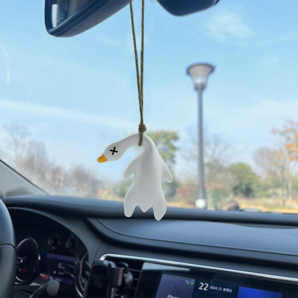 Transformative Car Pendant Duck Swings Gently While Driving Portable for A Playful Touch In Any Vehicle's Interior