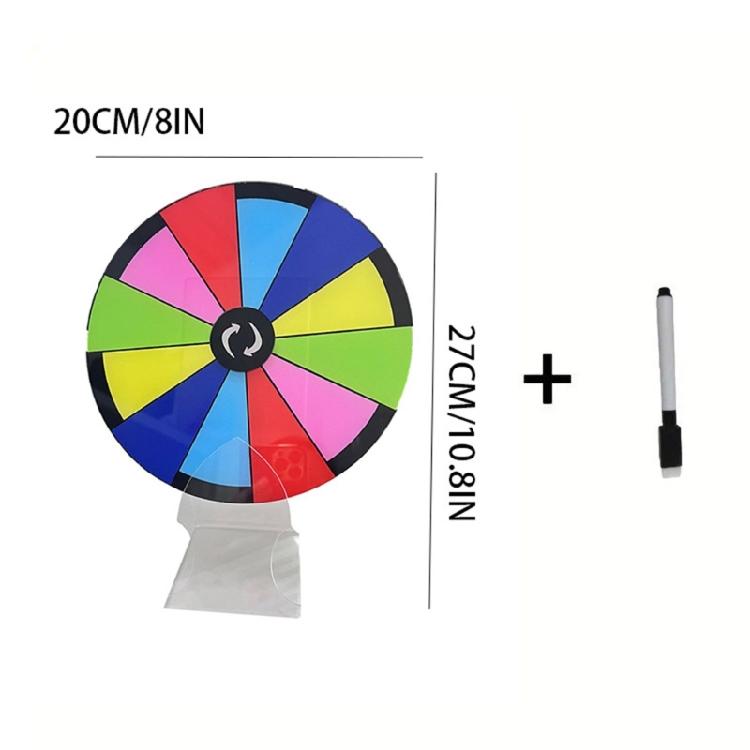 Tabletop Prize Turn Plate Wheel Prize Game Turn Plate Lucky Draws Rotating Wheel for Party Gatherings Carnivals