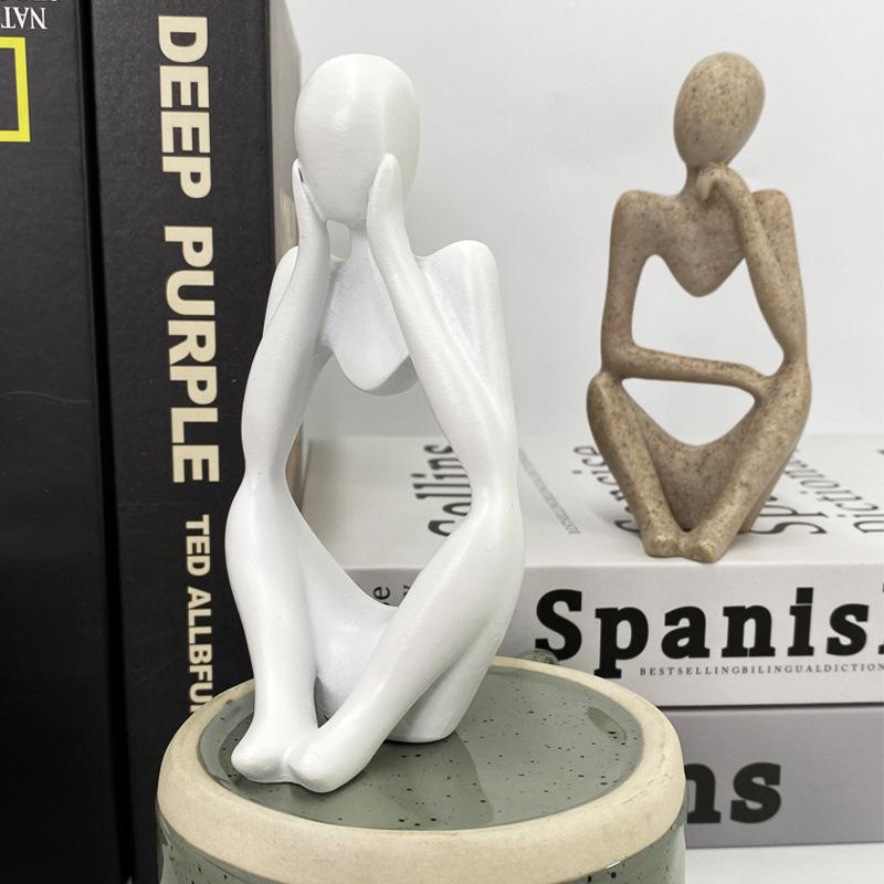 3D Abstraktes Denkporträt Kerze Silikonform DIY Nordische Kunst Abstraktes Menschlicher Körper Gipsform Epoxidharz Handwerk Heimdekor
