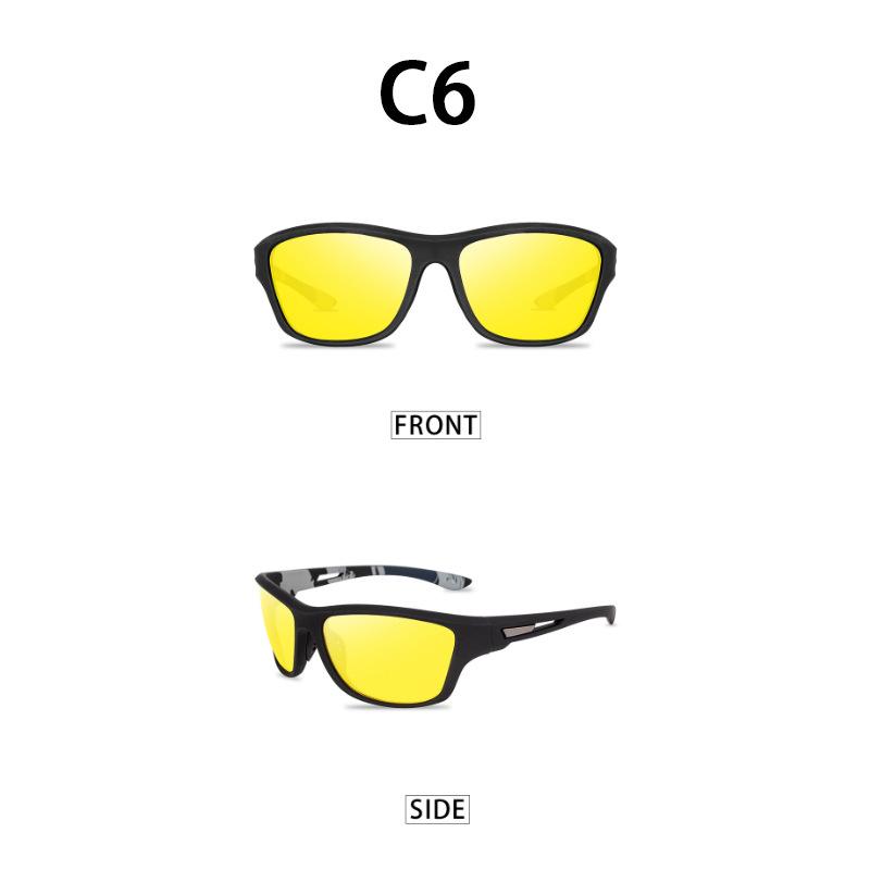 Men Women Polarized Sports Sunglasses with Rope UV400 Car Driving Shades Outdoor Eyeglasses Hiking Riding Goggle Shades Eyewear