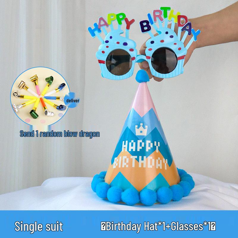 2025 Birthday Hat for Kids & Adults - First Birthday Party, Photo Props, Cake Hat