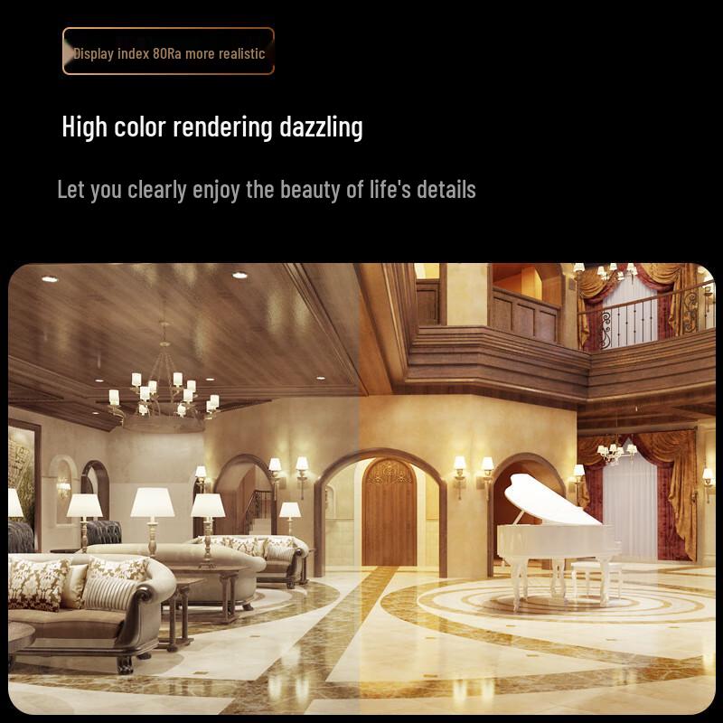 Liangtu Tri-color Dimmable LED Recessed Downlight