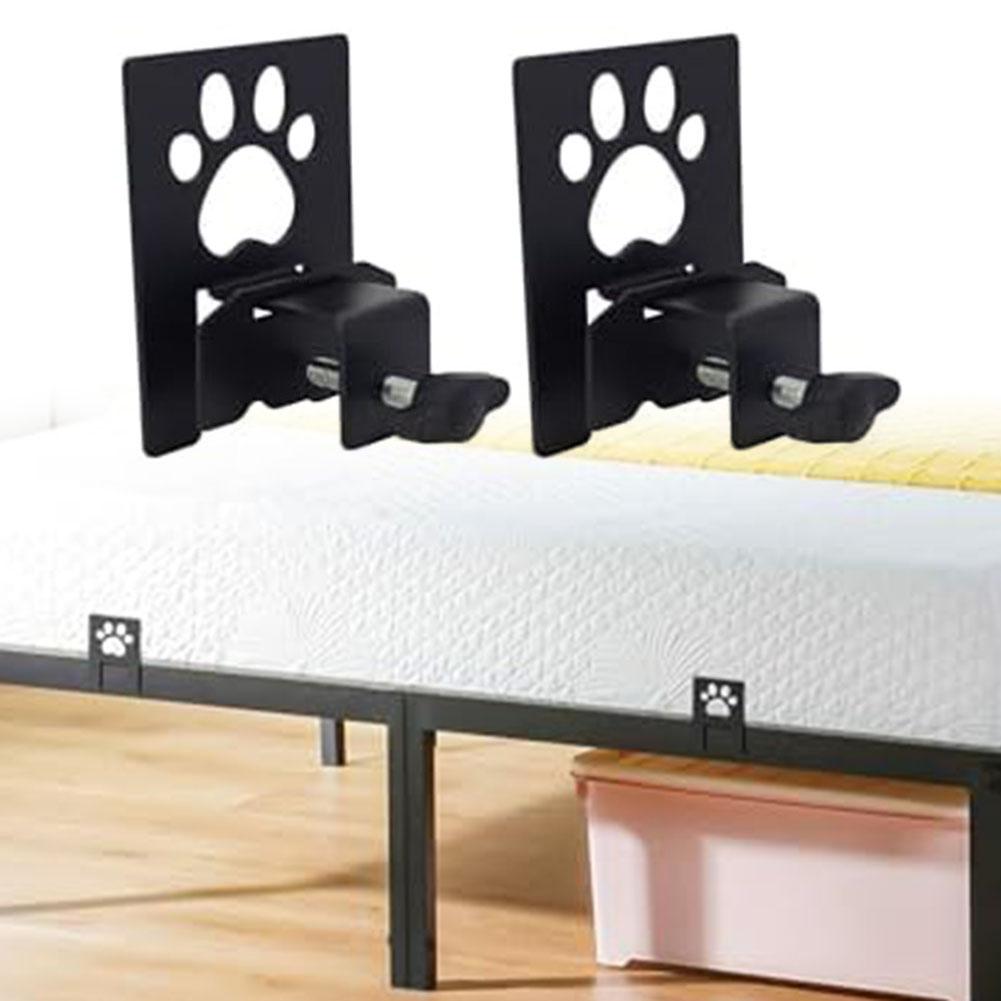 AdjuFor Stable Mattress Retainers Non Slip Paw Design for Metal Bed Frames and Box Springs Easy Installation 2pcs