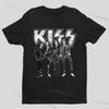 2025 Music Enthusiast Rock Band T-Shirt-Kiss- Graphic Prited Summer Short Sleeves Cotton Customized Mens Clothing Womens Top