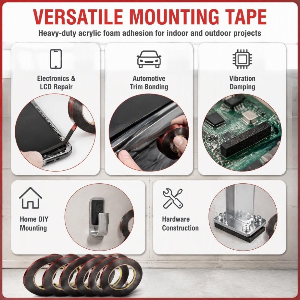 10pcs Self Adhesive Whiteboard Tape Black Graphic Grid Marker Tape Graphic Chart Marking