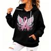 Women's Fashion Hoodie Loose Fit Printed Casual Sweatshirt Top