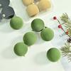 Colorful Flocked Macaron Christmas Ball Set - Tree Ornaments