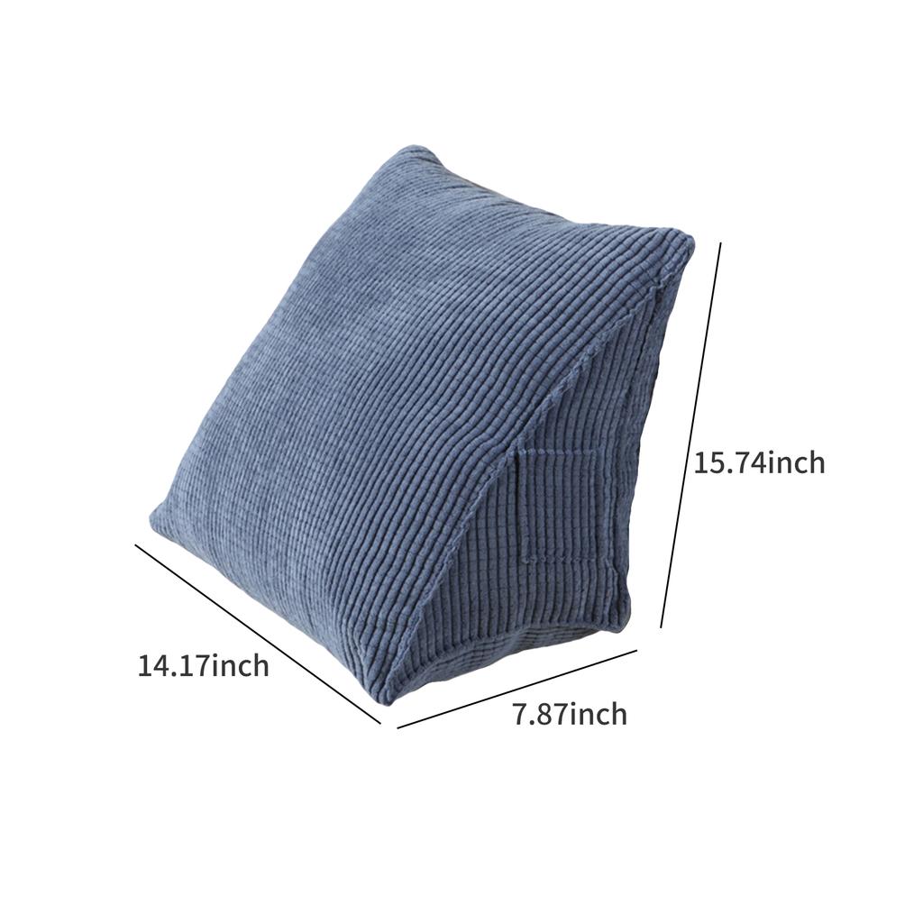 Triangle Pillow Comfortable Reading Pillow With Zip Pocket Triangle Wedge Bolster Small Back