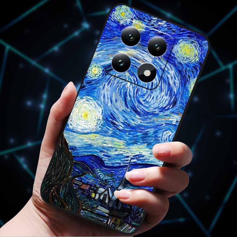 3D Flowers Emboss Fundas For Xiaomi 14T Pro 5G Case Soft Silicone Phone Cases for Xiaomi 14T 5G Back Covers Shell Mi 14T Pro Bag