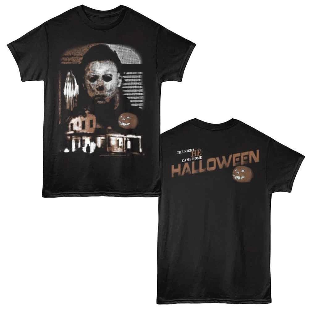 Halloween - The Night He Came Home - 2-Sided Print Adult Solid T-Shirt - Black XS
