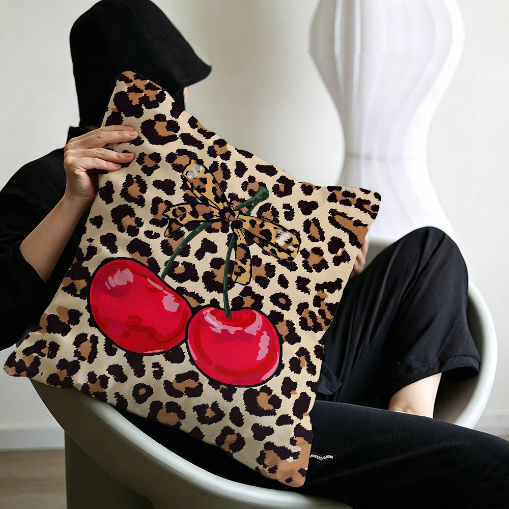 Fashion cool Leopard Print Pillow Anime Pillow Sofa Bed Head Pillow Cover Cushion Cover 45x45 cm Fashion