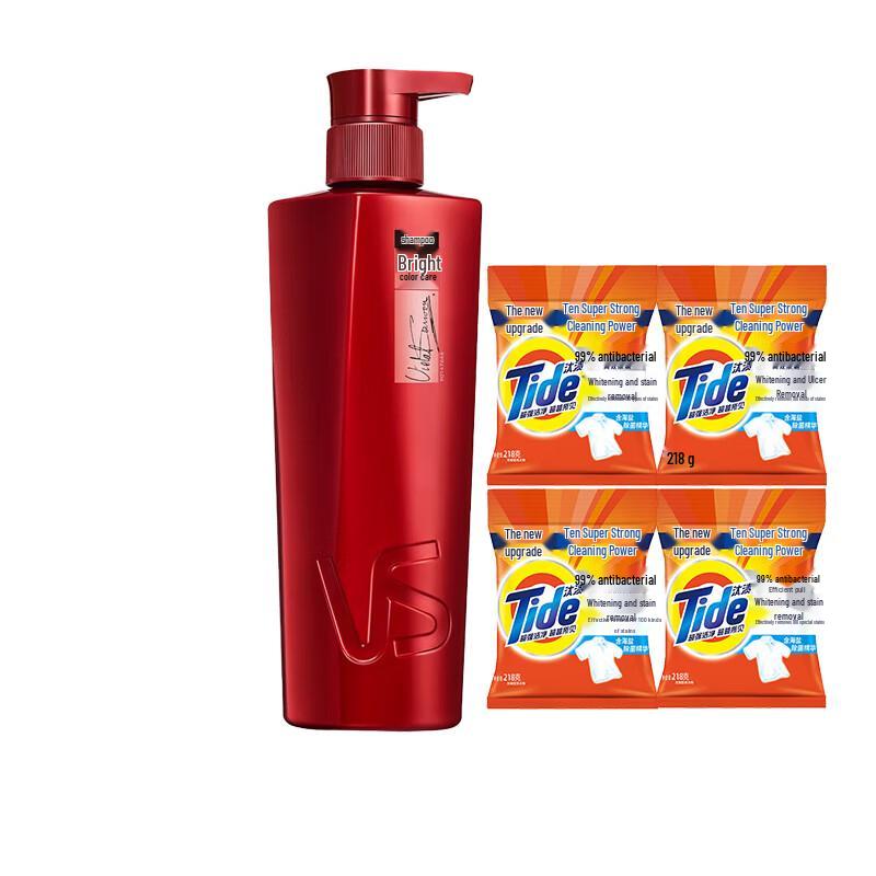 VS Color Protect Shampoo (400g) with Tide Laundry Detergent (4-pack)