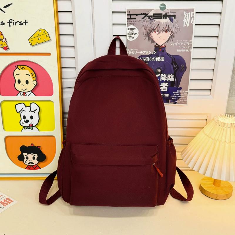 

Рюкзак большой вместимости, наплечная сумка, портфели, нейлоновые дорожные рюкзаки, студенческие повседневные рюкзаки на молнии чёрный